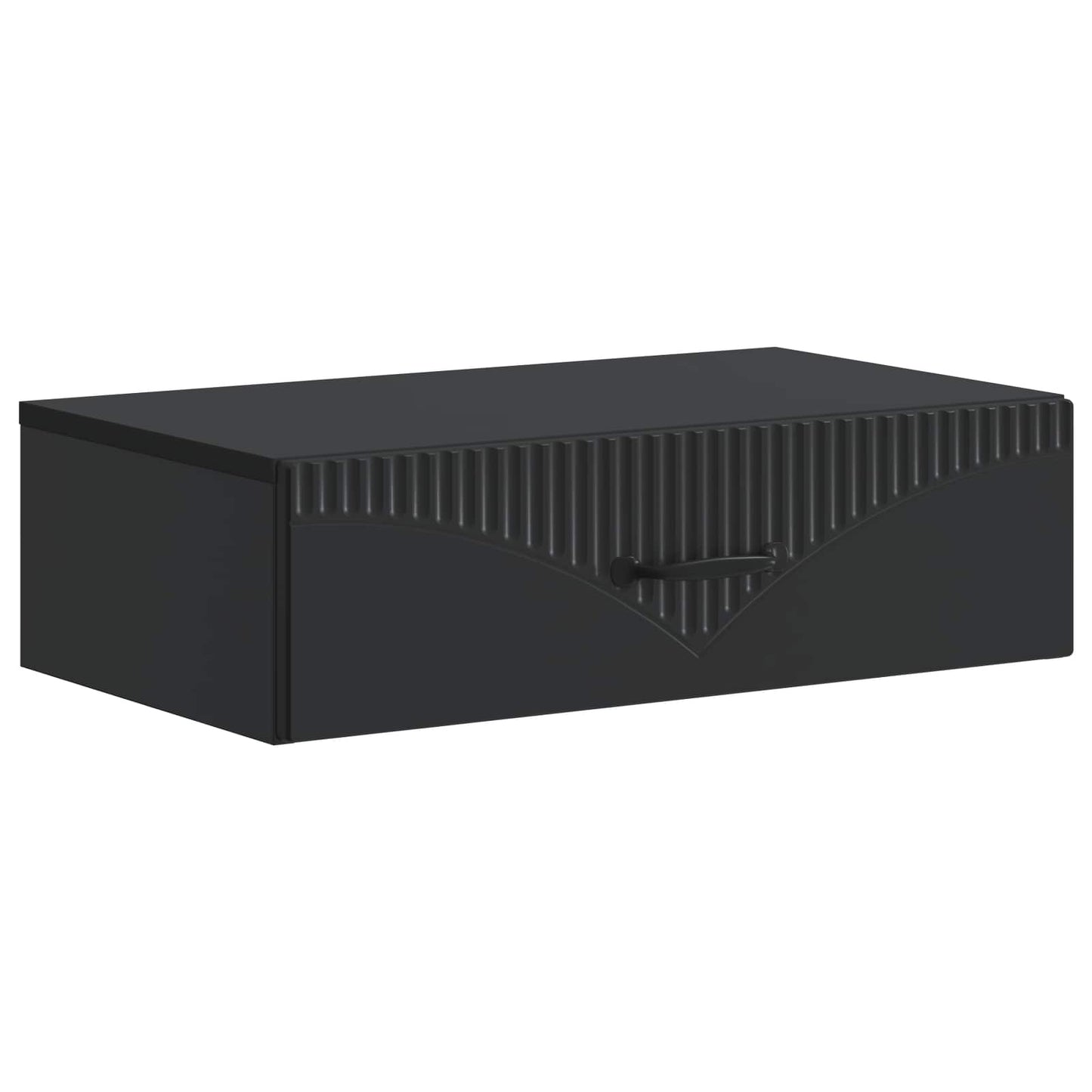 Vegghengt Sidebord Svart 59 x 34,5 x 17 cm Konstruert tre
