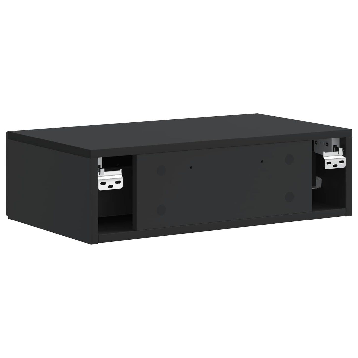 Vegghengt Sidebord Svart 59 x 34,5 x 17 cm Konstruert tre