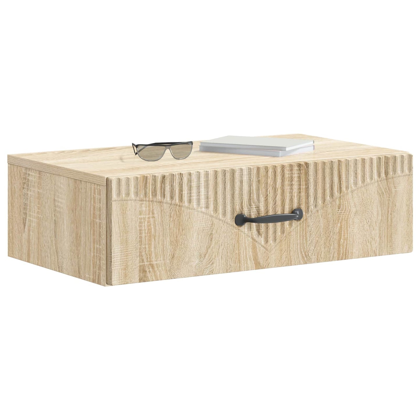 Vegghengt Sidebord Sonoma eik 59 x 34,5 x 17 cm Konstruert tre