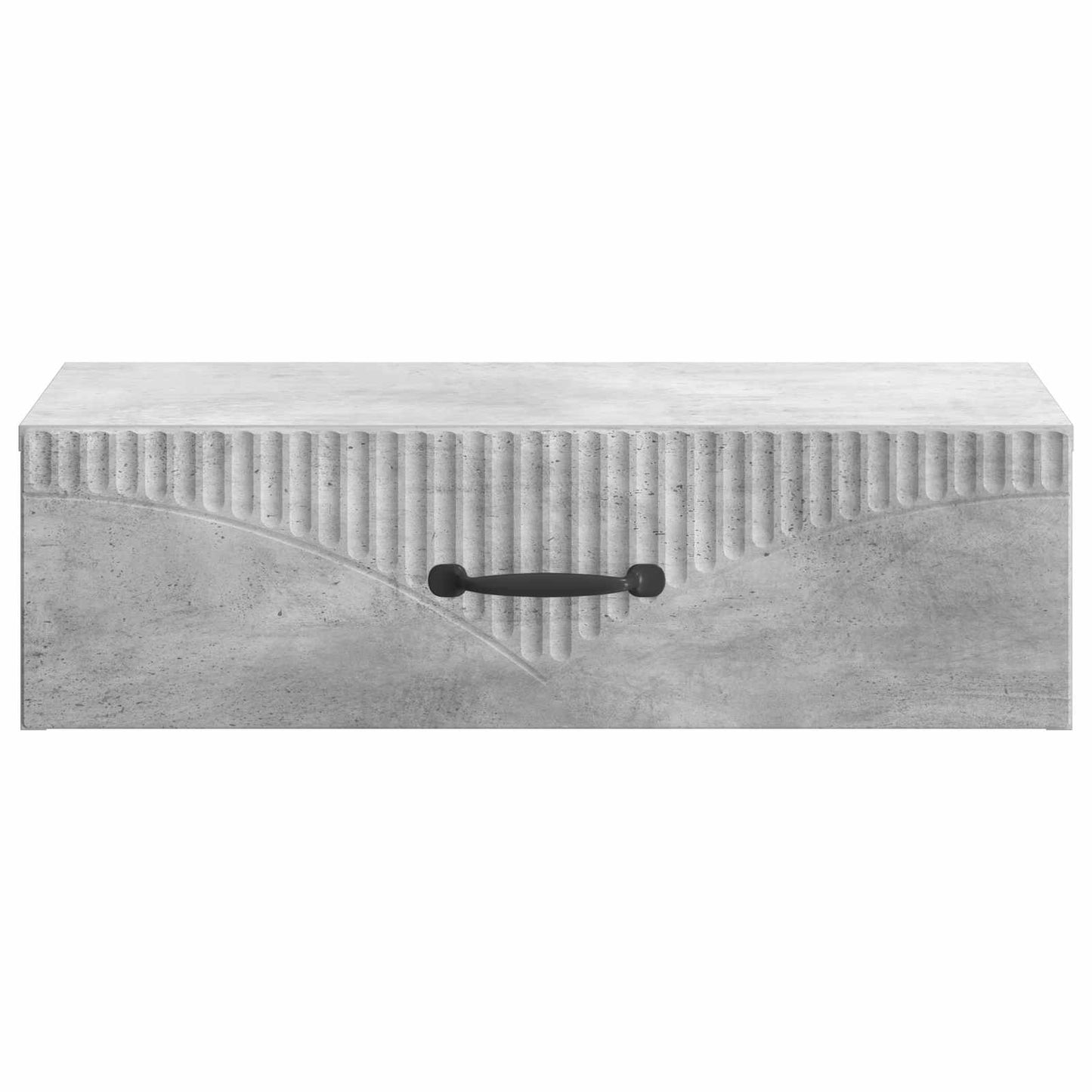 Vegghengt Sidebord Betonggrå 59 x 34,5 x 17 cm Konstruert tre