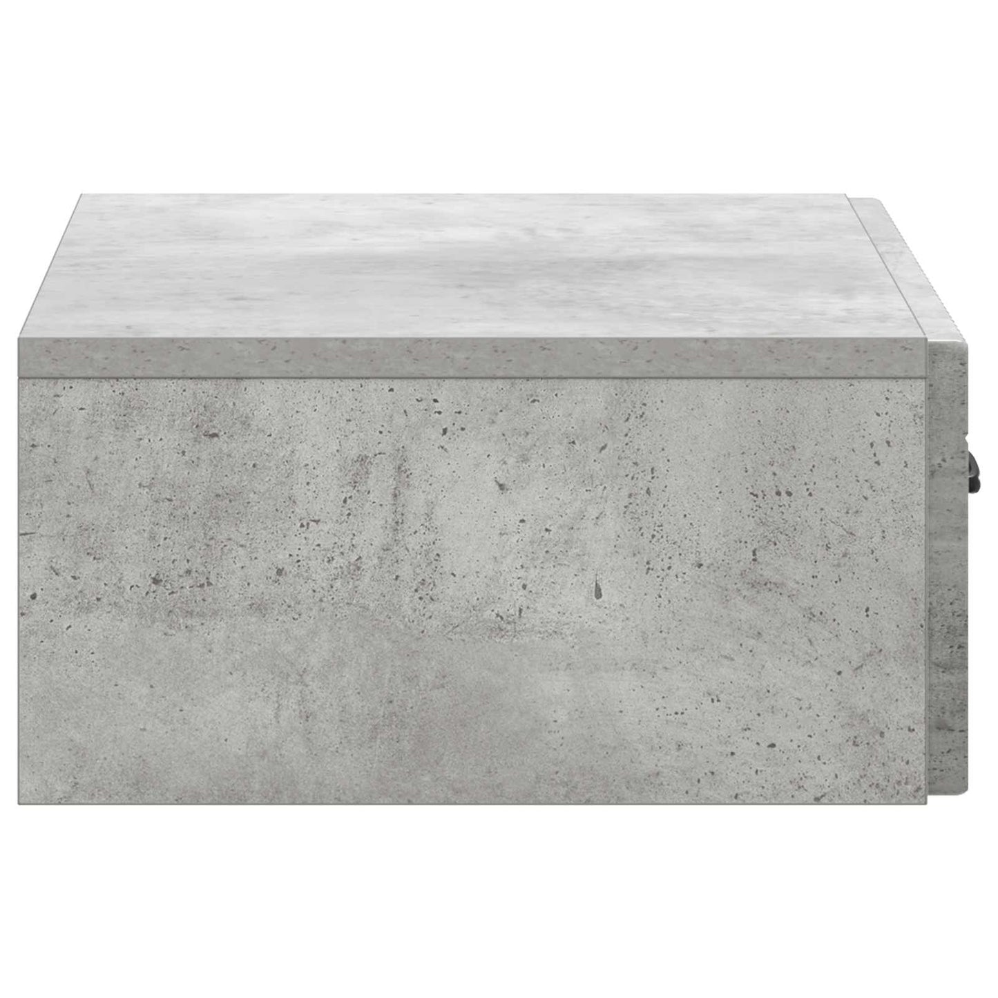 Vegghengt Sidebord Betonggrå 59 x 34,5 x 17 cm Konstruert tre