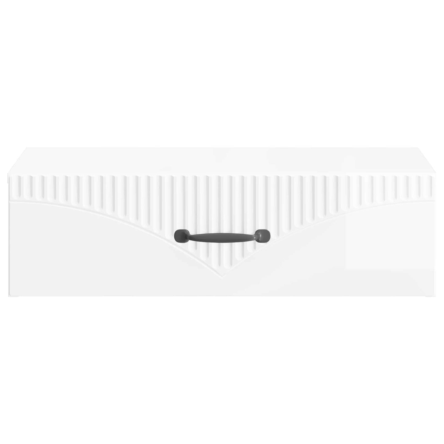 Vegghengt Sidebord Høgglans hvit 59 x 34,5 x 17 cm