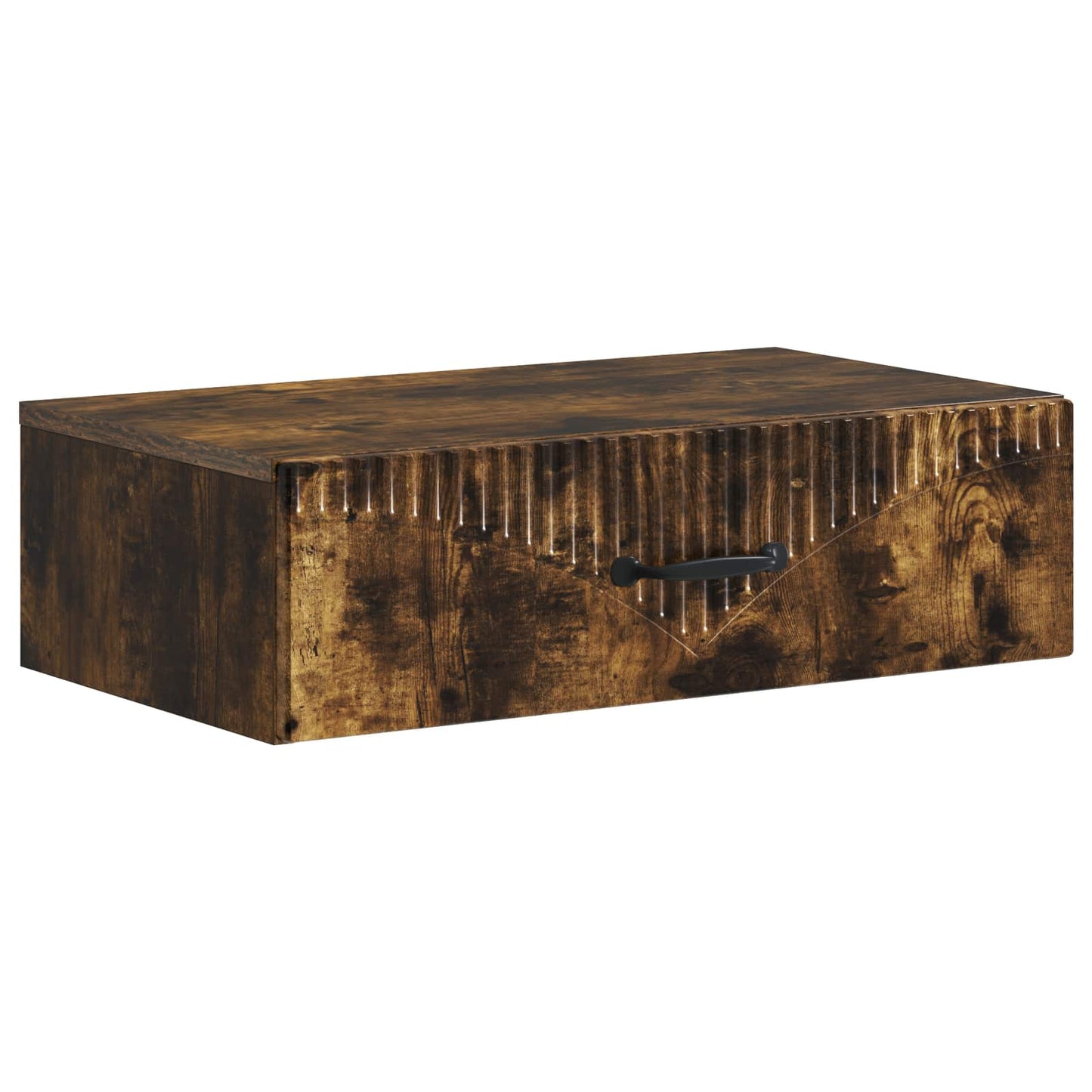 Vegghengt Sidebord Røkt Eik 59 x 34,5 x 17 cm Konstruert tre