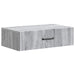 Vegghengt Sidebord Grå sonoma 59 x 34,5 x 17 cm Konstruert tre