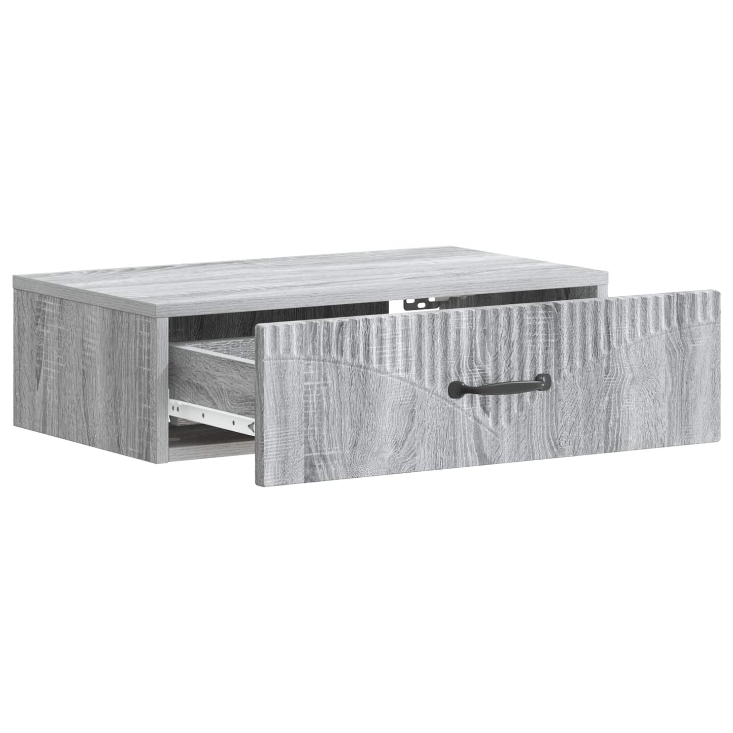 Vegghengt Sidebord Grå sonoma 59 x 34,5 x 17 cm Konstruert tre