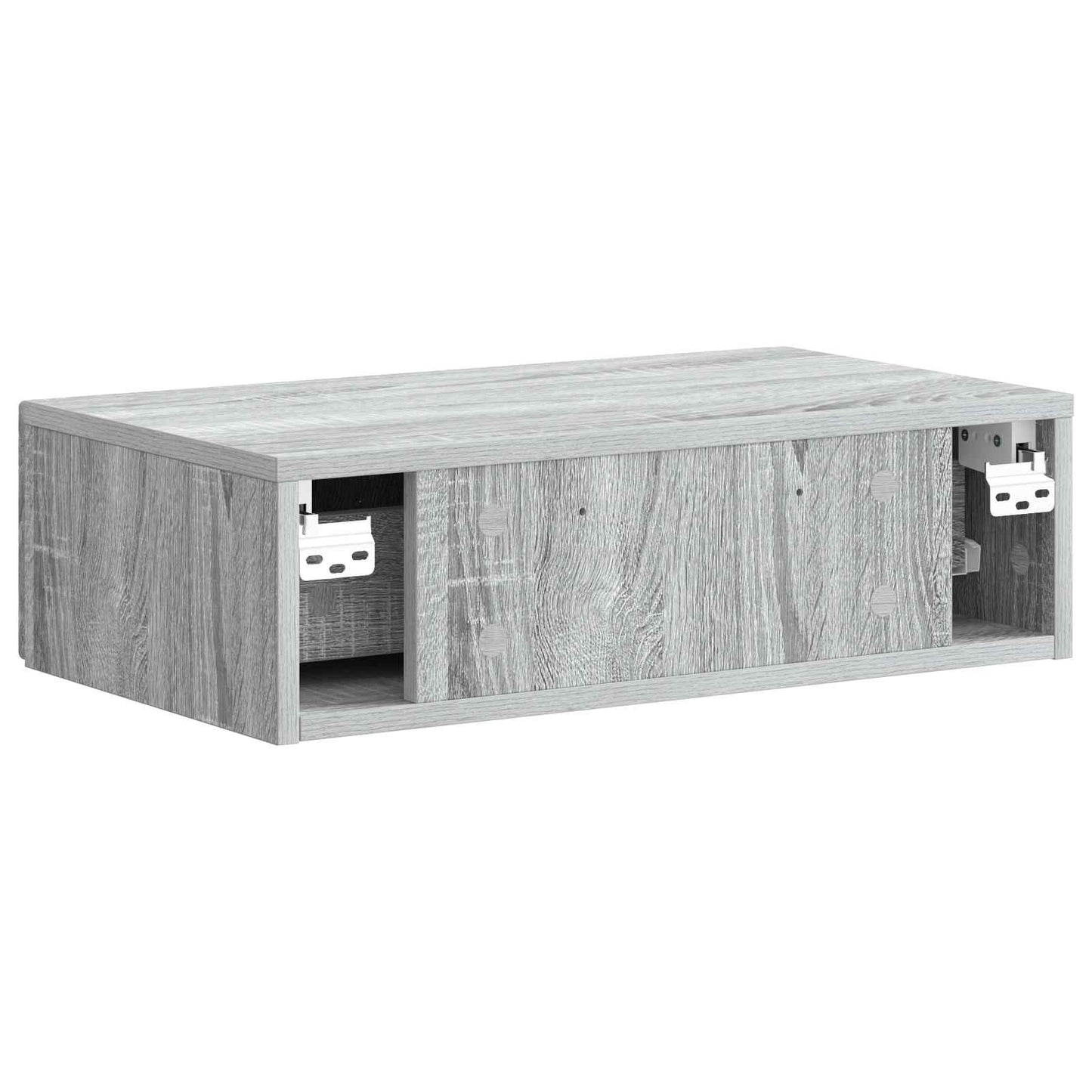 Vegghengt Sidebord Grå sonoma 59 x 34,5 x 17 cm Konstruert tre