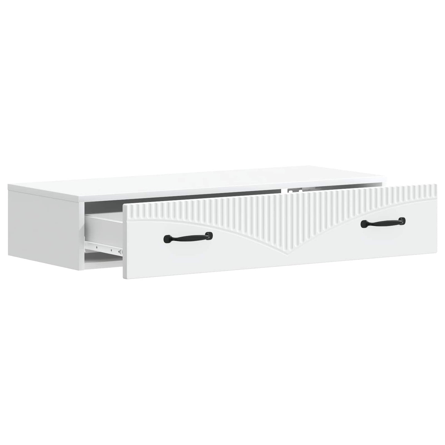Vegghengt Sidebord Hvit 87,5 x 34,5 x 17 cm Konstruert tre