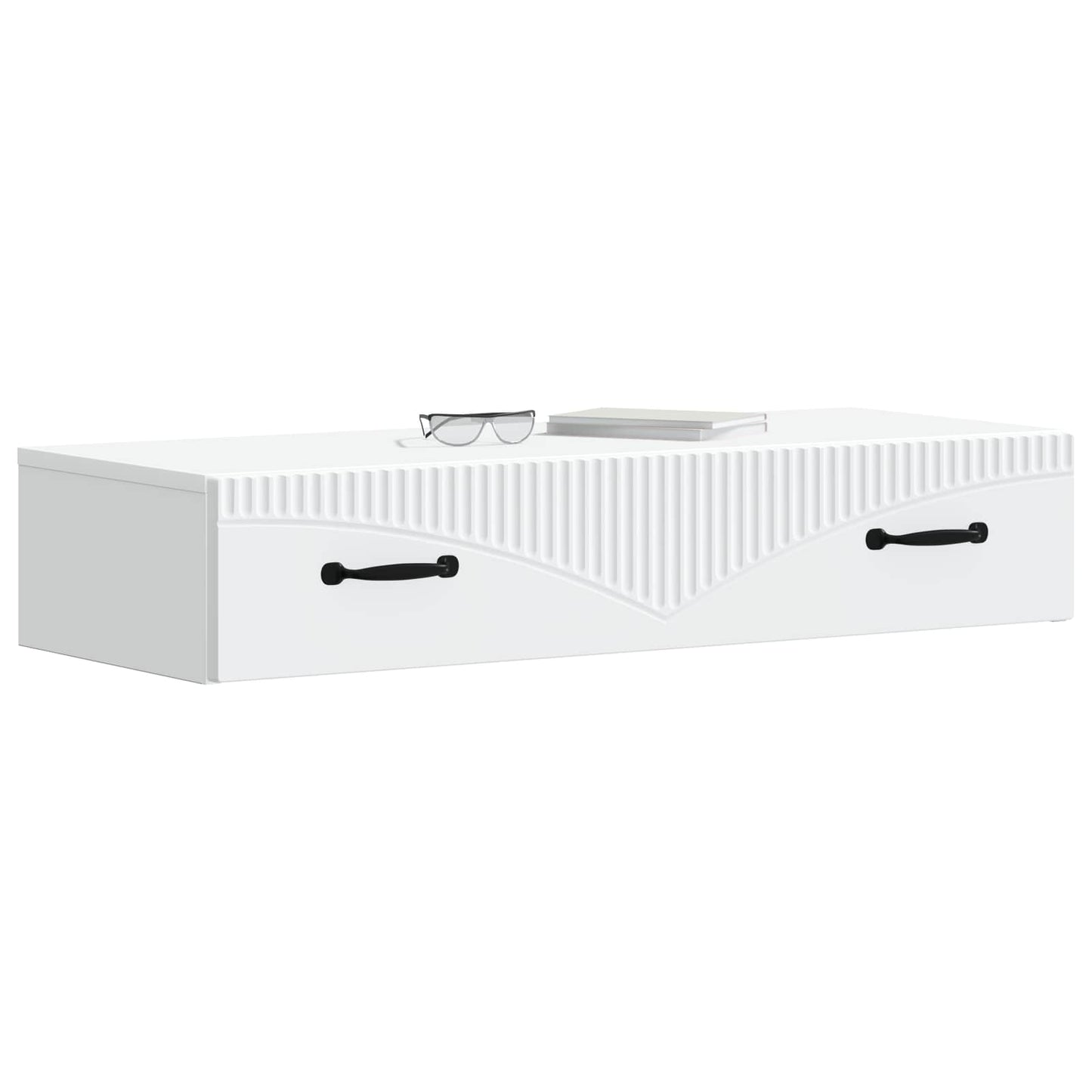 Vegghengt Sidebord Hvit 87,5 x 34,5 x 17 cm Konstruert tre