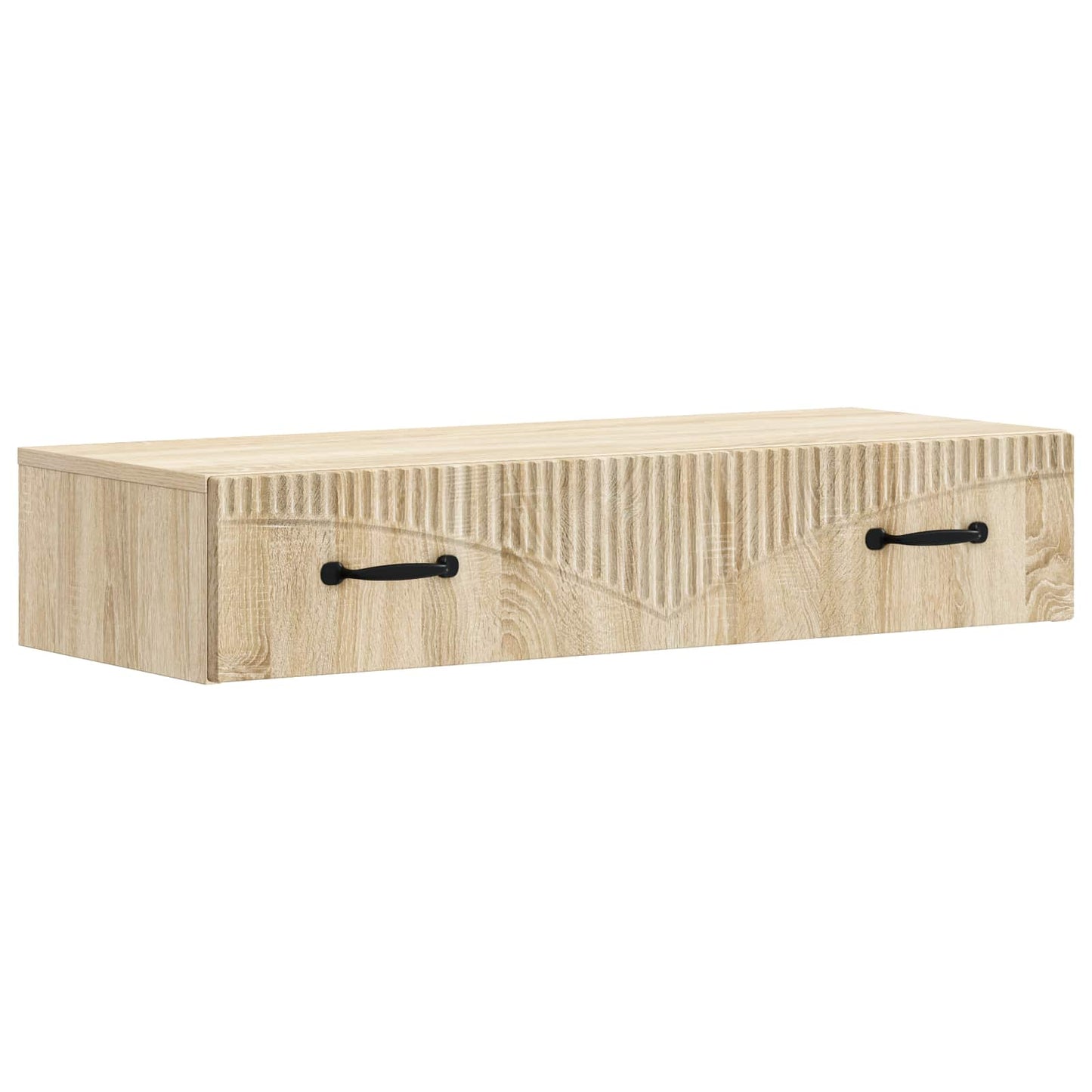 Vegghengt Sidebord Sonoma eik 87,5 x 34,5 x 17 cm