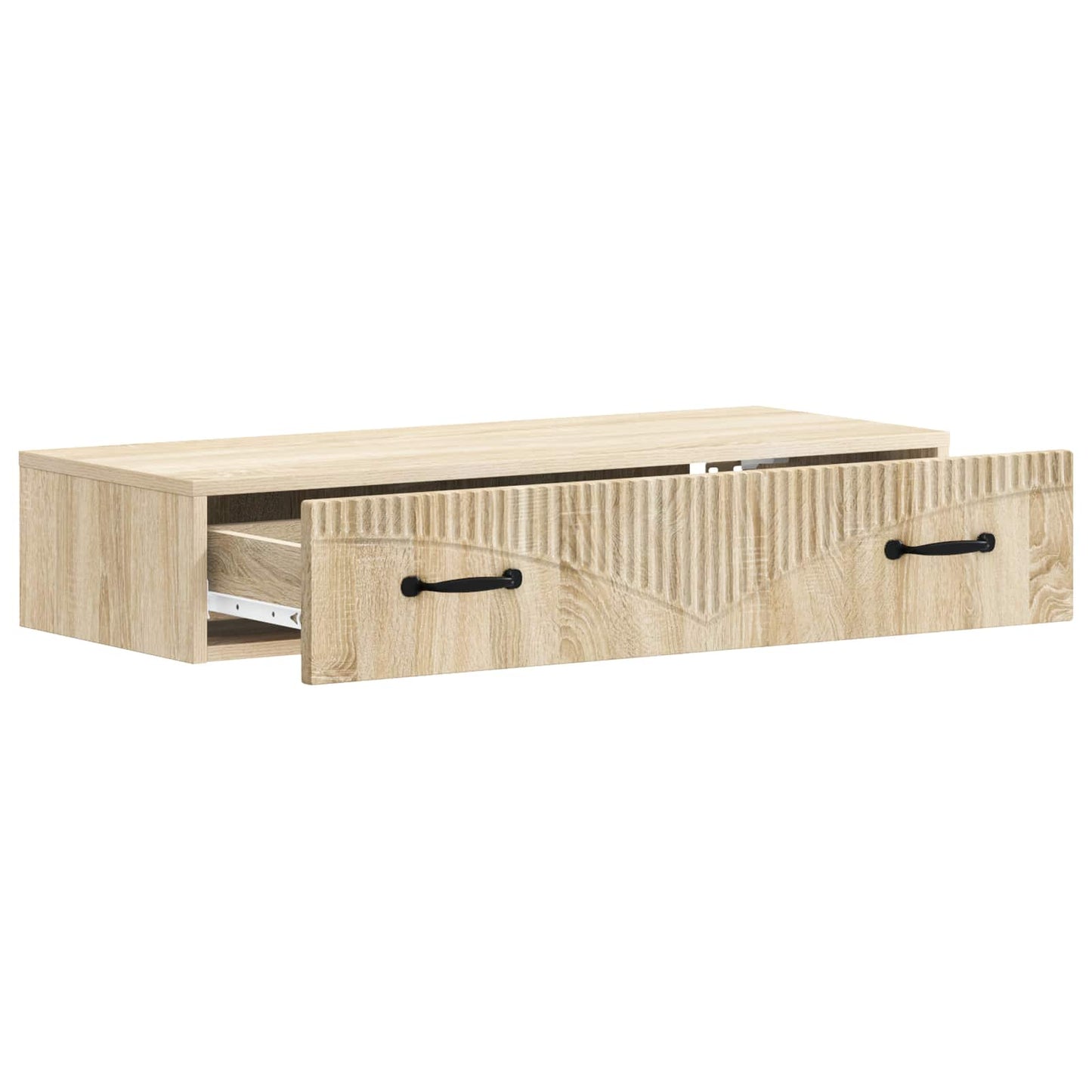 Vegghengt Sidebord Sonoma eik 87,5 x 34,5 x 17 cm