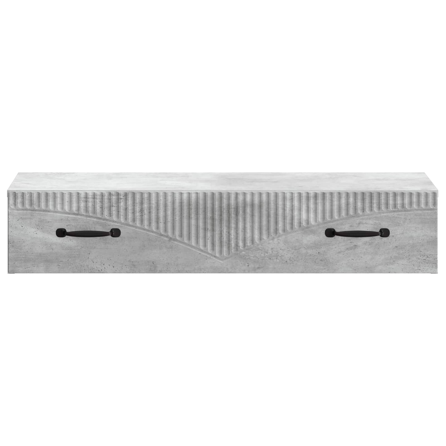 Vegghengt Sidebord Betonggrå 87,5 x 34,5 x 17 cm Konstruert tre