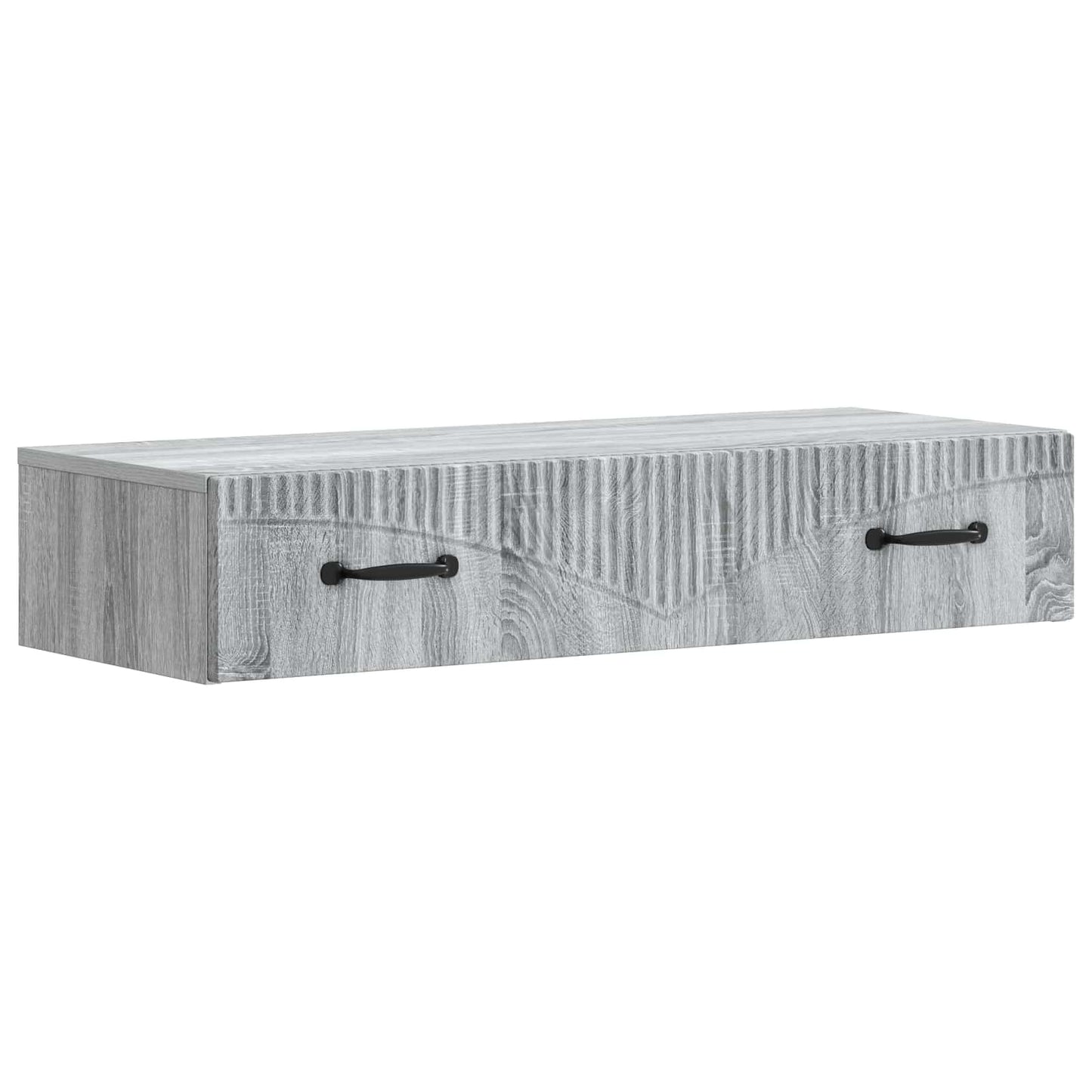 Vegghengt Sidebord Grå sonoma 87,5 x 34,5 x 17 cm