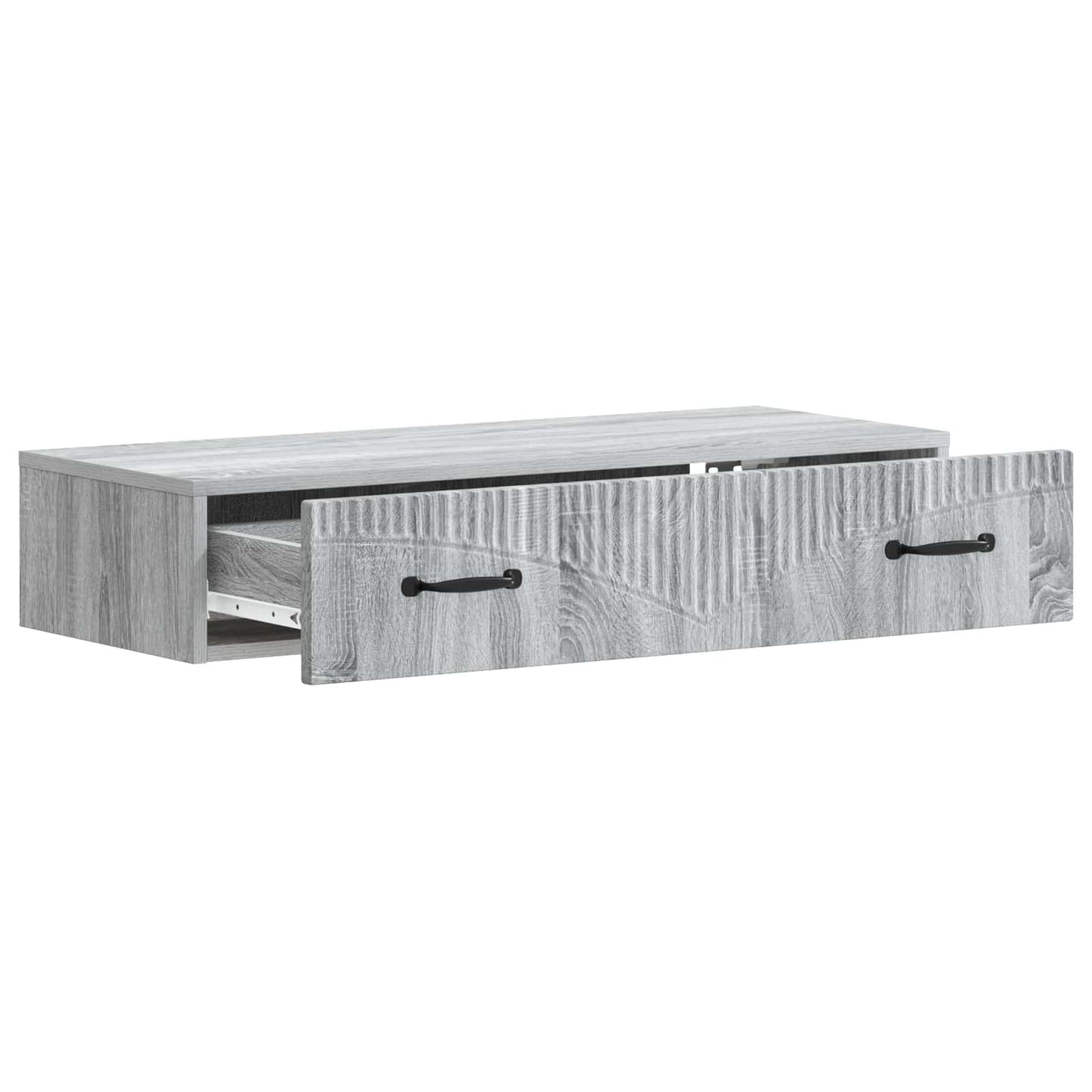 Vegghengt Sidebord Grå sonoma 87,5 x 34,5 x 17 cm