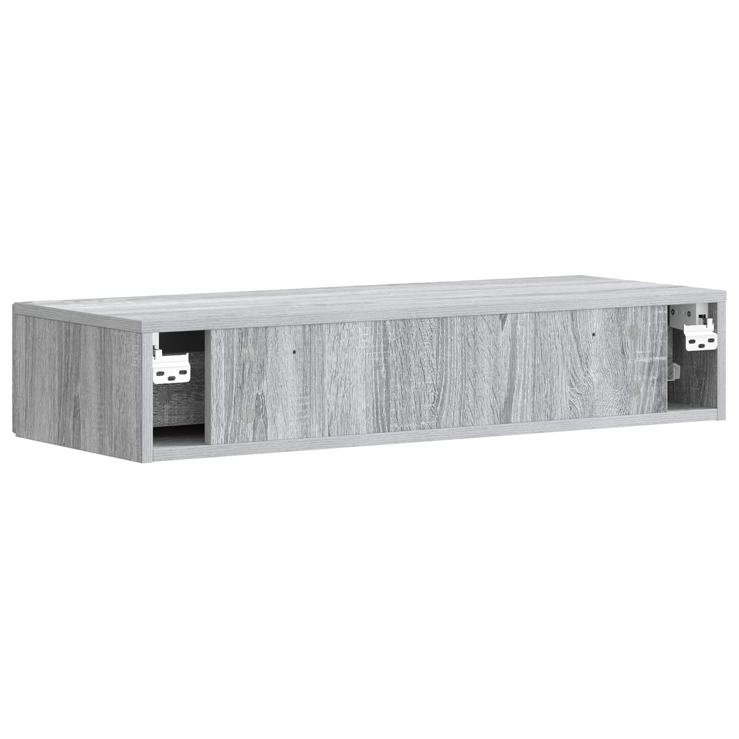 Vegghengt Sidebord Grå sonoma 87,5 x 34,5 x 17 cm