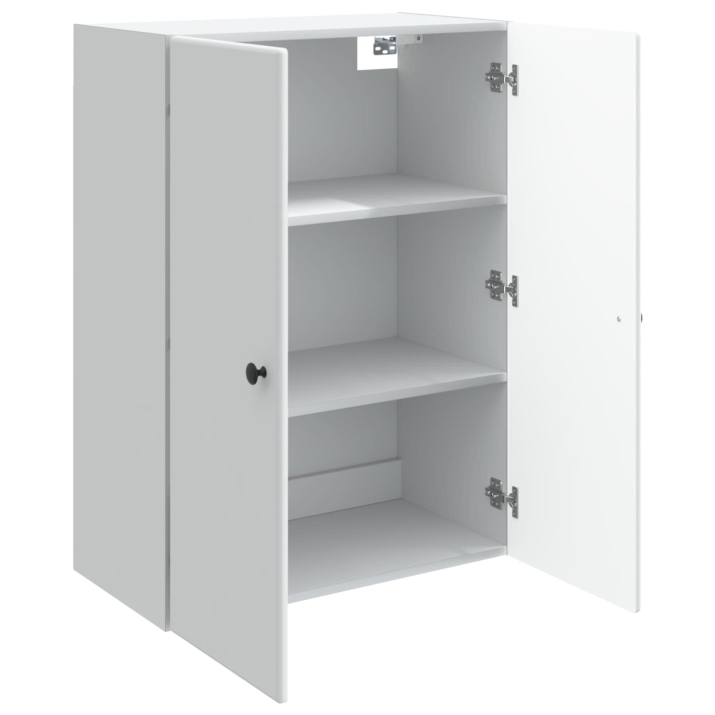 Vegghengt skap Hvit 66 x 34,5 x 90 cm Konstruert tre