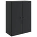 Vegghengt skap Svart 66 x 34,5 x 90 cm Konstruert tre