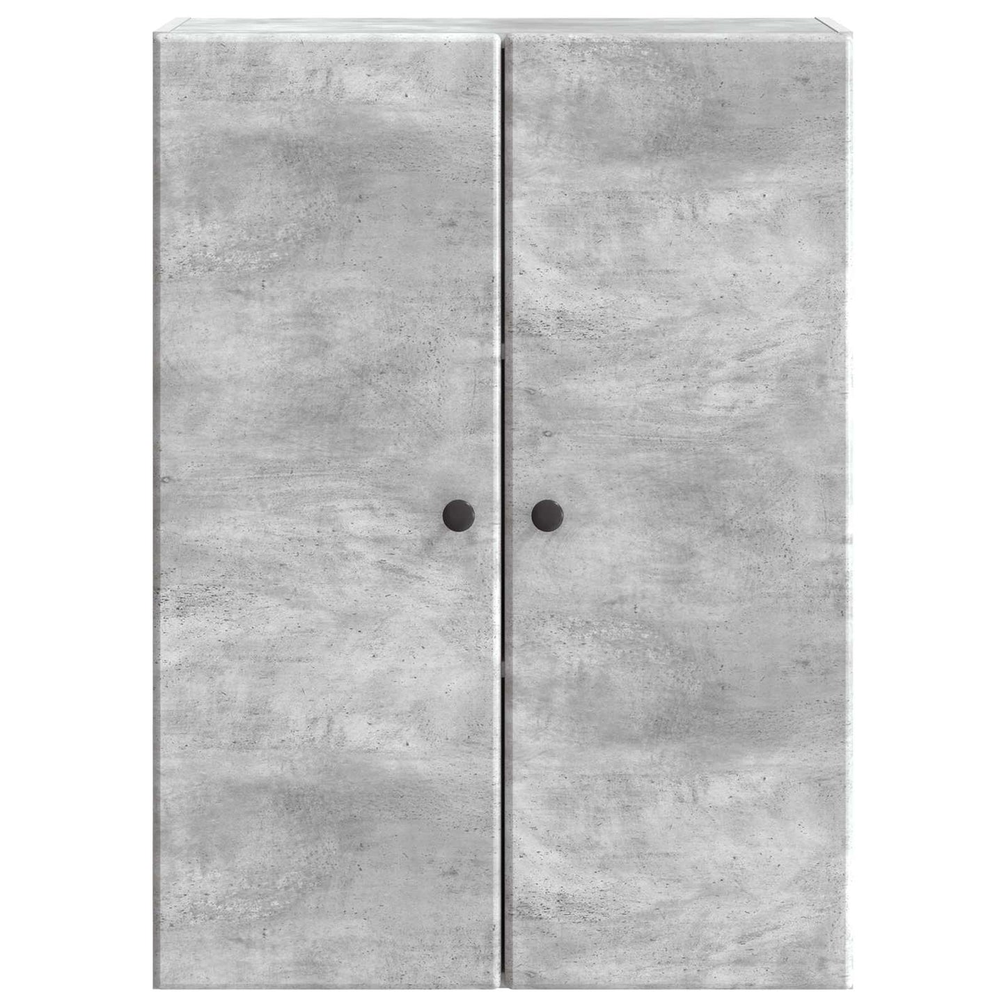Vegghengt skap Betonggrå 66 x 34,5 x 90 cm Konstruert tre