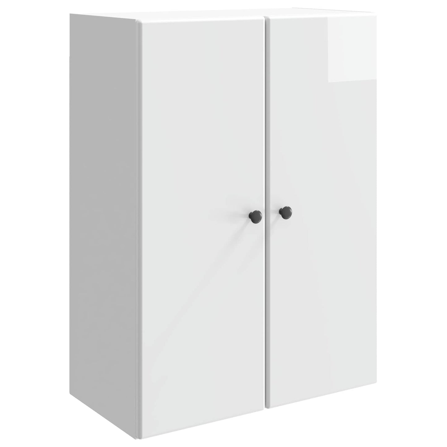 Vegghengt skap Høgglans hvit 66 x 34,5 x 90 cm Konstruert tre