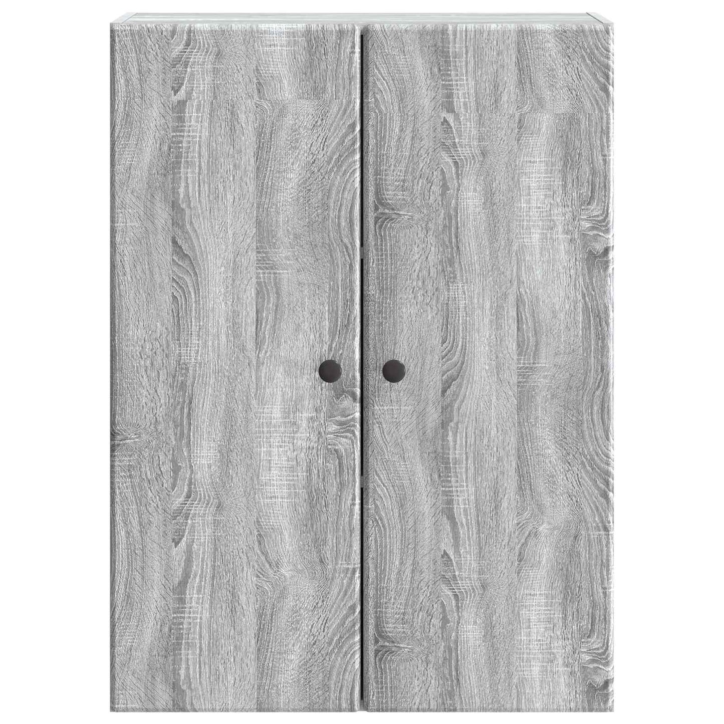 Vegghengt skap Grå Sonoma 66 x 34,5 x 90 cm Konstruert tre
