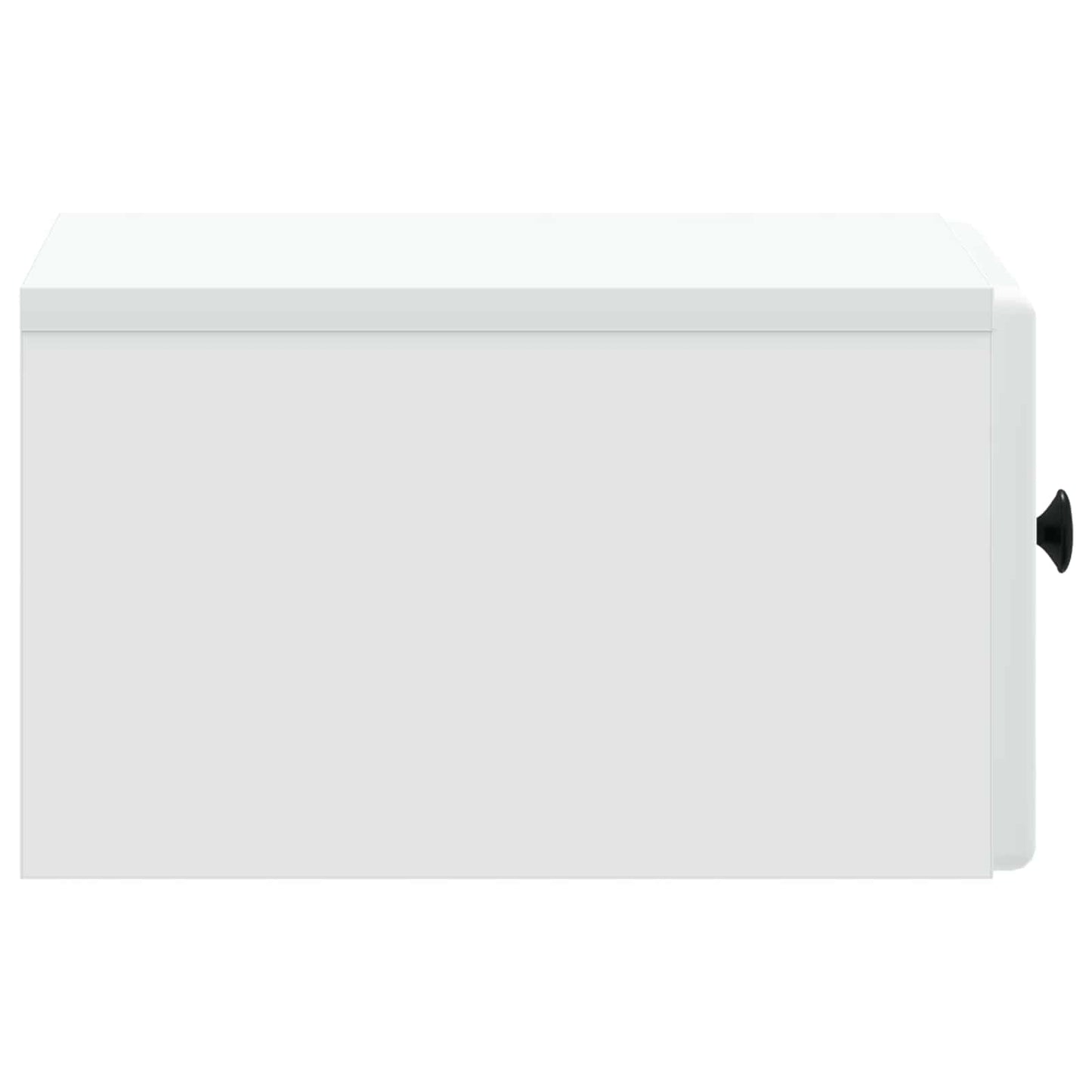 Vegghengt Nattbord 2 pcs Hvit 34,5 x 33 x 20 cm Konstruert tre