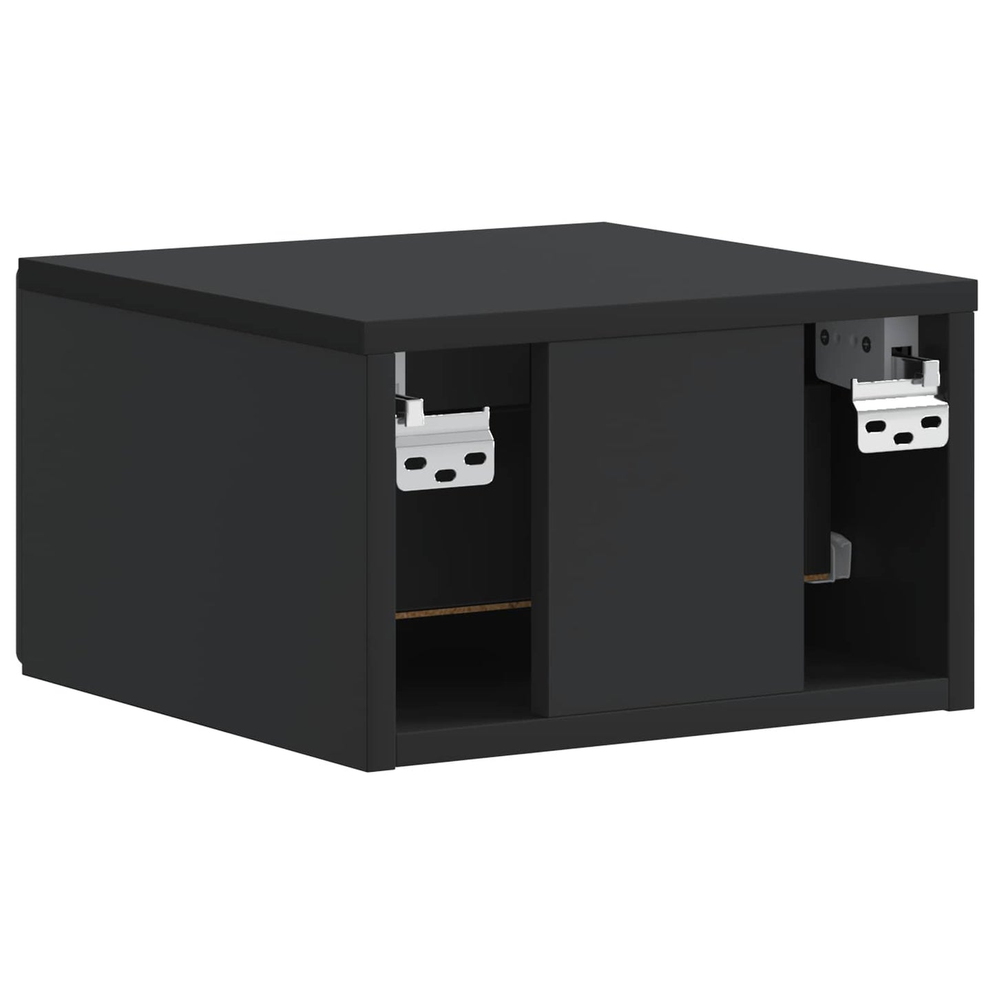 Vegghengt Nattbord Svart 34,5 x 33 x 20 cm Konstruert tre