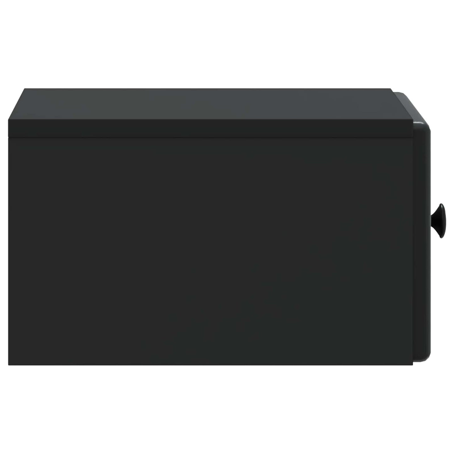 Vegghengt Nattbord Svart 34,5 x 33 x 20 cm Konstruert tre