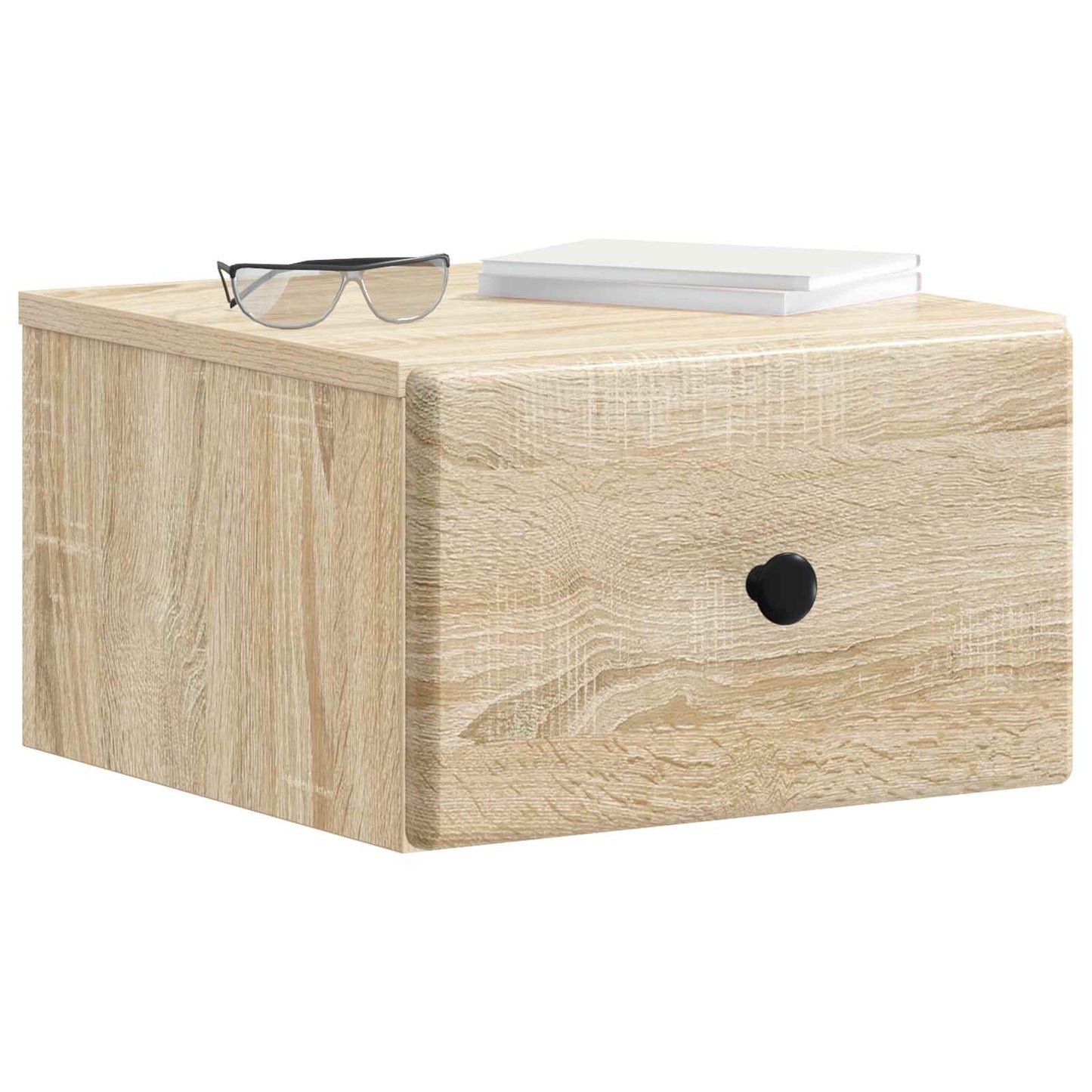 Vegghengt Nattbord Sonoma eik 34,5 x 33 x 20 cm Konstruert tre