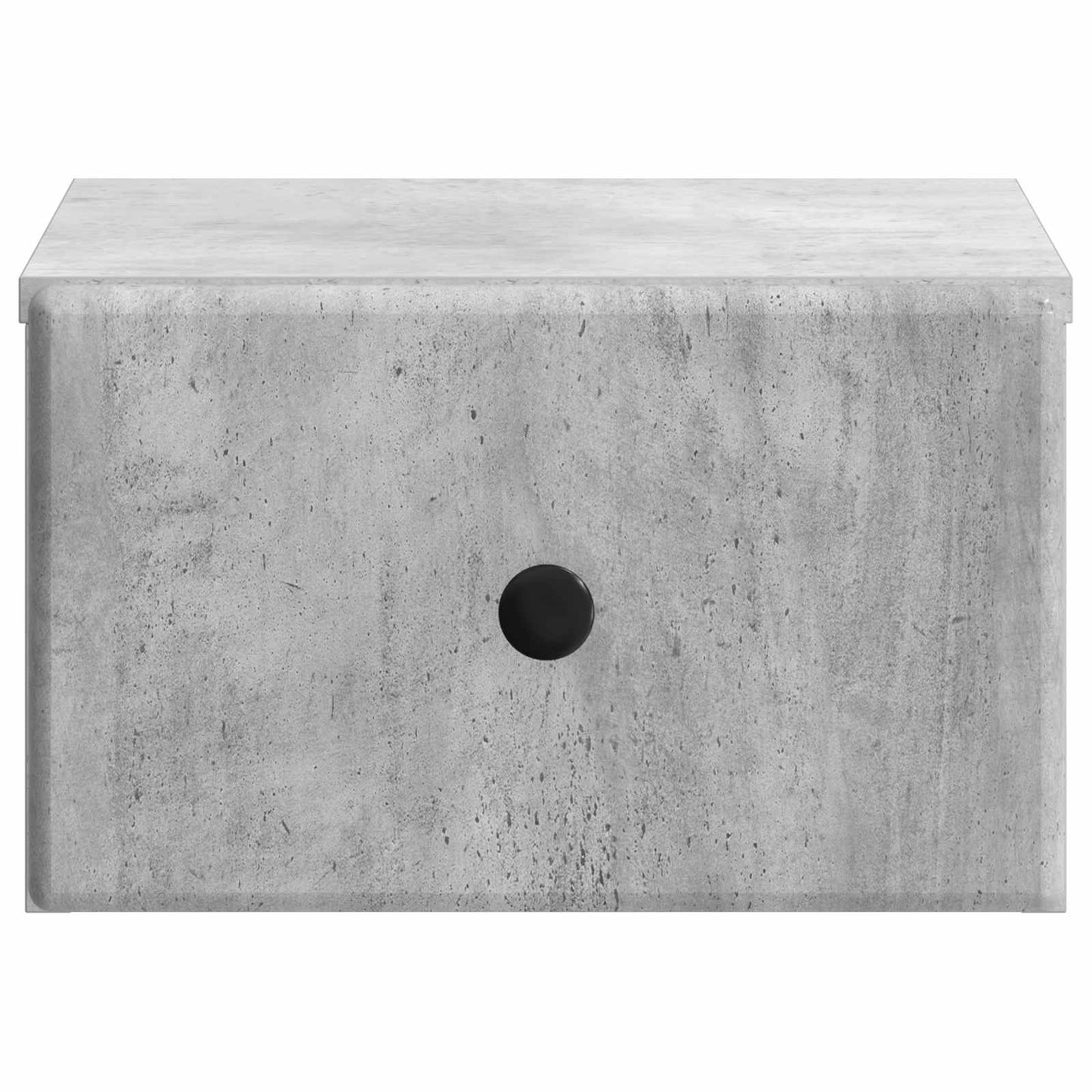 Vegghengt Nattbord med skuff 2 pcs Betonggrå 34,5 x 33 x 20 cm