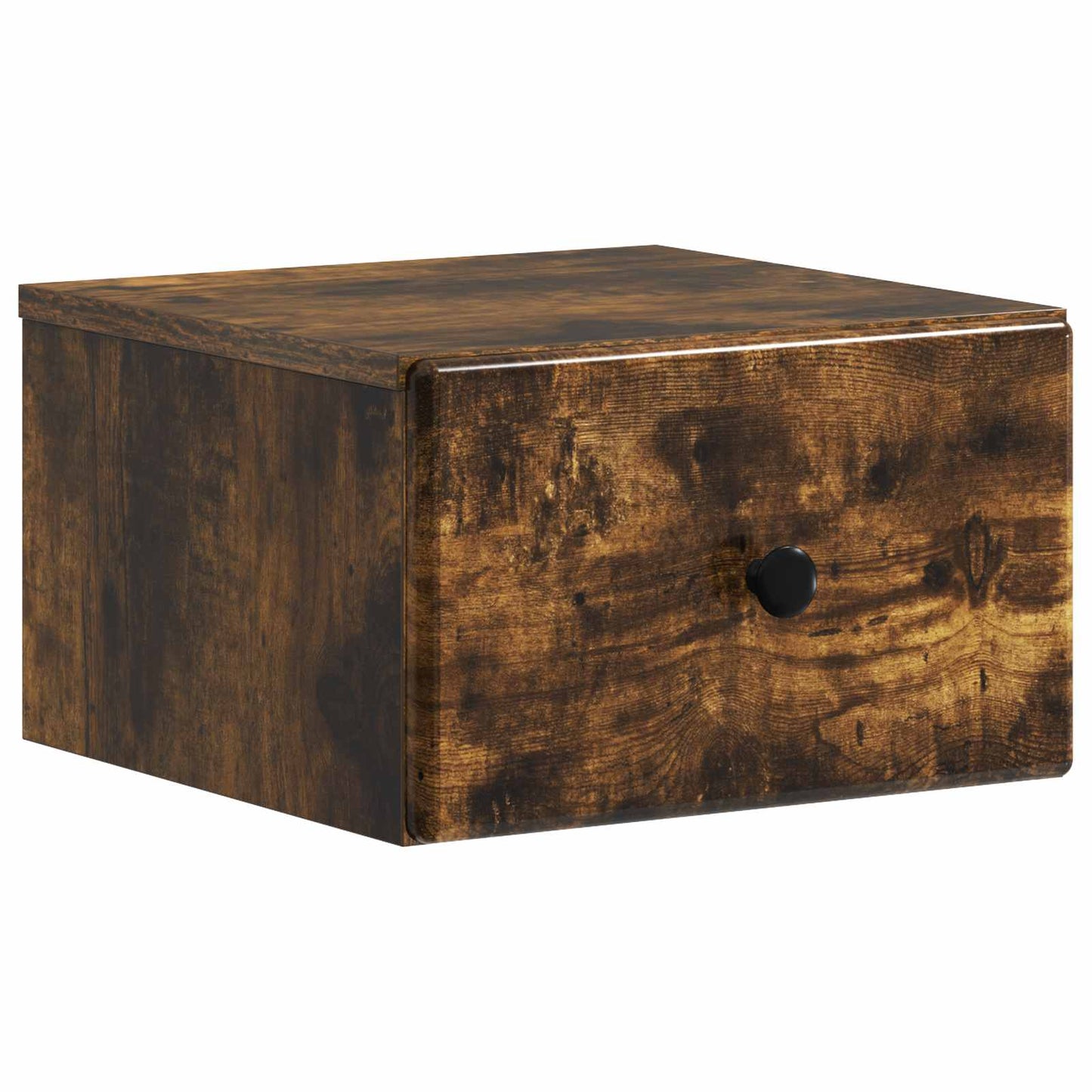 Vegghengt Nattbord Røkt Eik 34,5 x 33 x 20 cm Konstruert tre