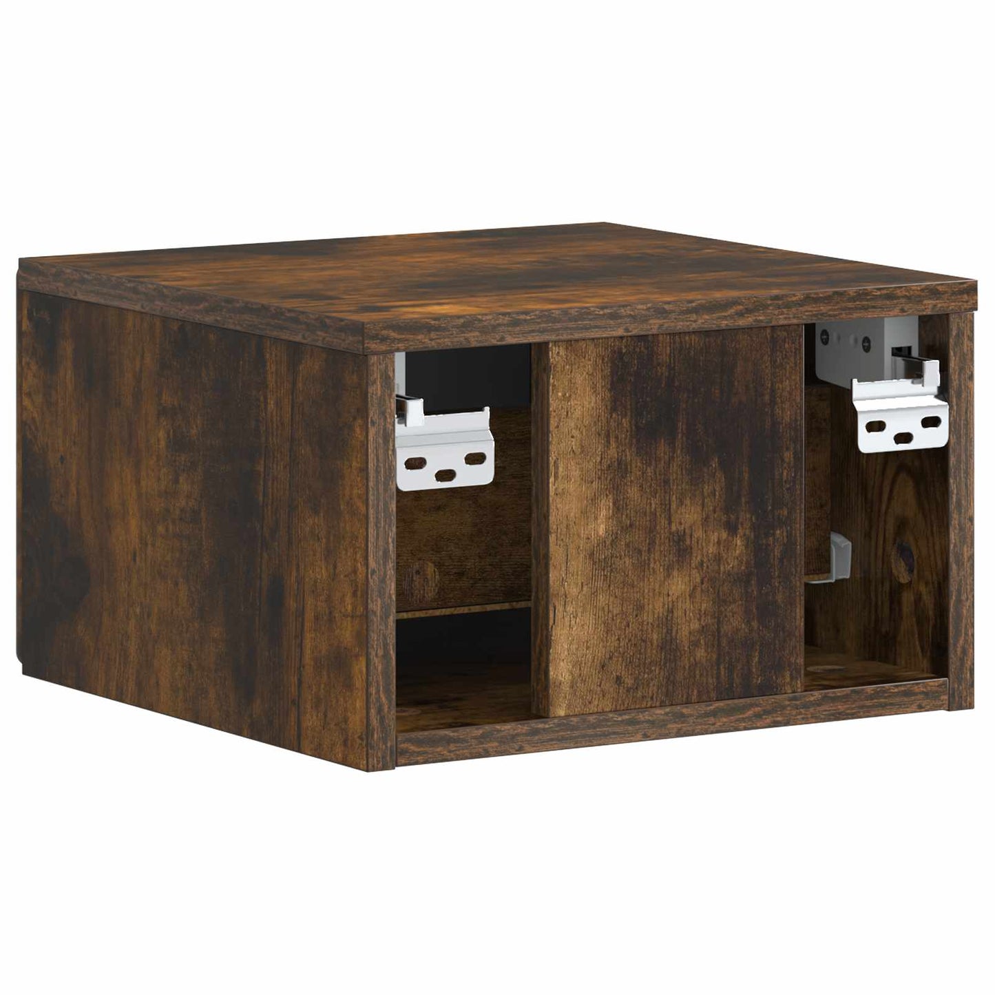 Vegghengt Nattbord Røkt Eik 34,5 x 33 x 20 cm Konstruert tre