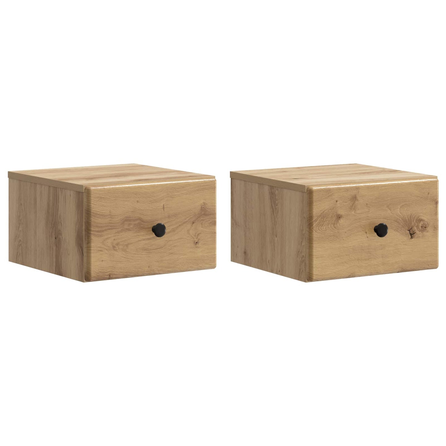 Vegghengt Nattbord 2 stk. Artisan eik 34,5 x 33 x 20 cm