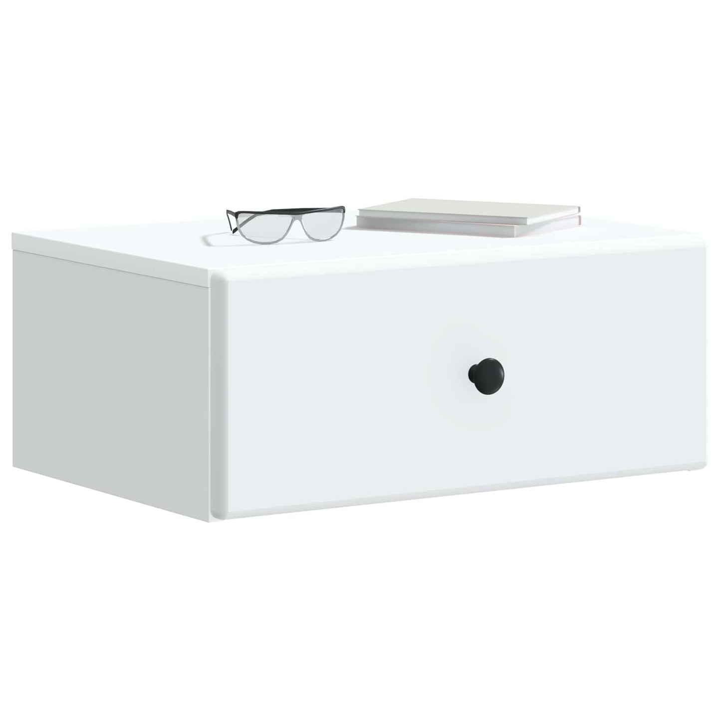 Vegghengt Nattbord 2 pcs Hvit 49 x 34,5 x 20 cm Konstruert tre