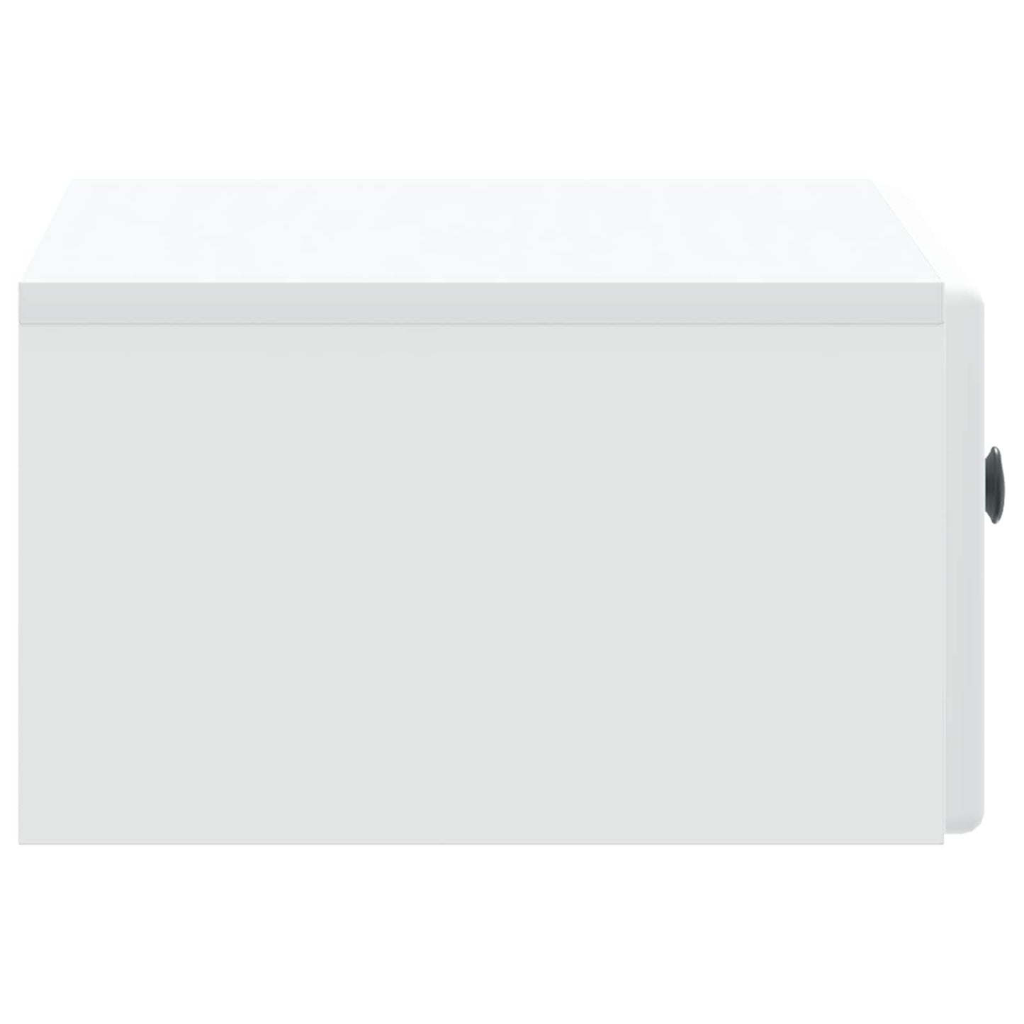 Vegghengt Nattbord 2 pcs Hvit 49 x 34,5 x 20 cm Konstruert tre