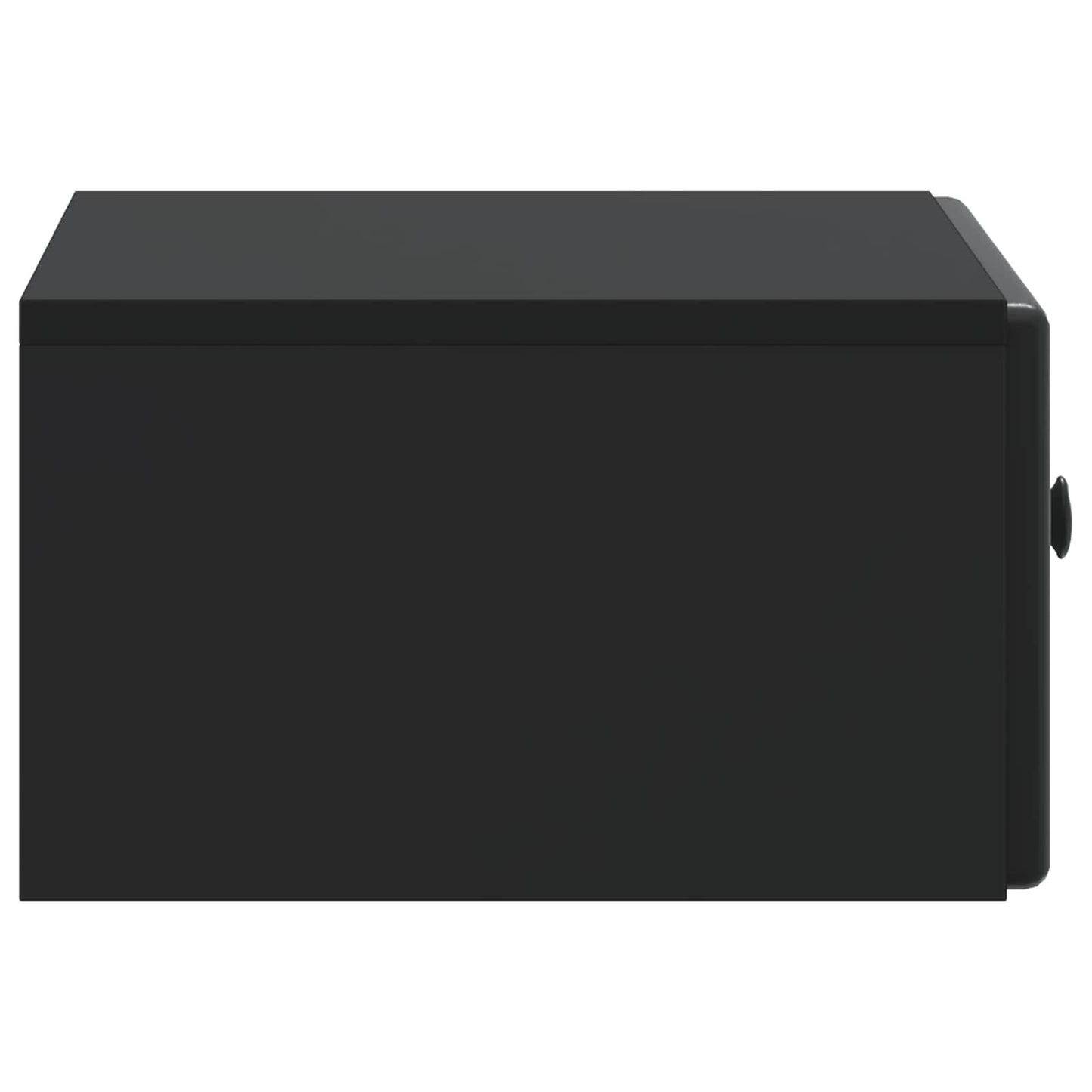 Vegghengt Nattbord Svart 49 x 34,5 x 20 cm Konstruert tre