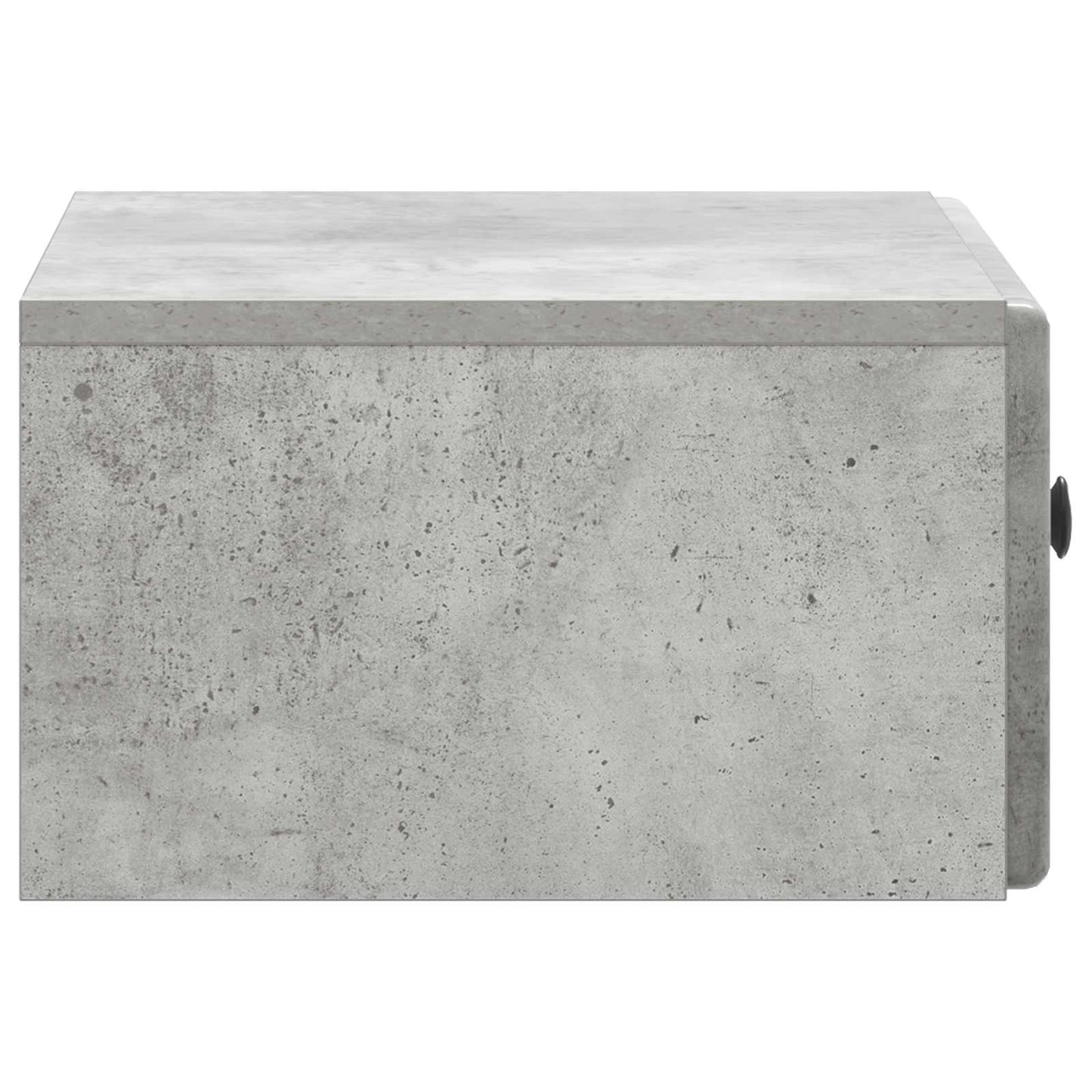 Vegghengt Nattbord Betonggrå 49 x 34,5 x 20 cm Konstruert tre