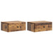 Vegghengt Nattbord 2 pcs Gammelt tre 49 x 34,5 x 20 cm