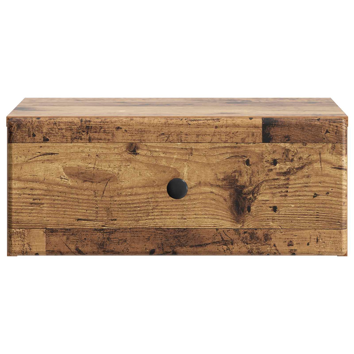 Vegghengt Nattbord 2 pcs Gammelt tre 49 x 34,5 x 20 cm
