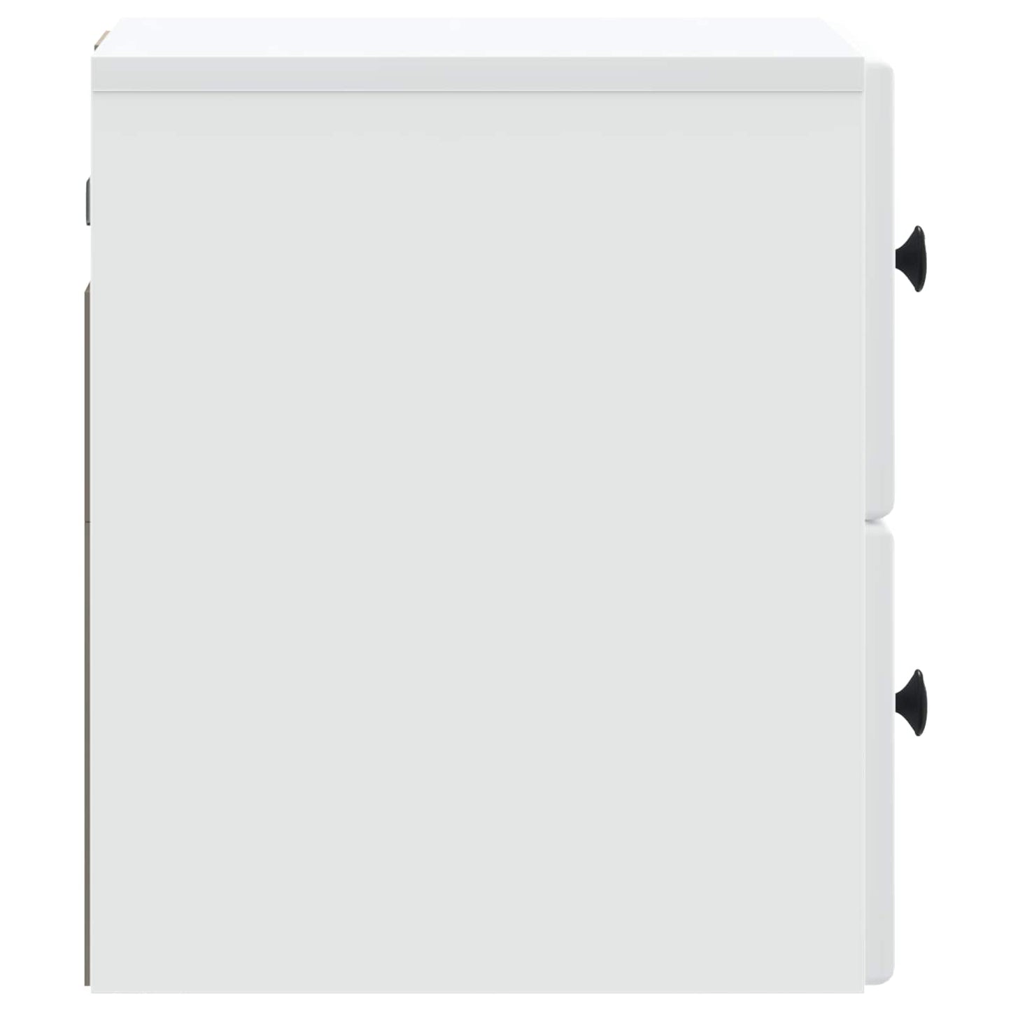 Vegghengt Nattbord 2 pcs Hvit 34,5 x 33 x 40 cm Konstruert tre