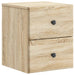 Vegghengt Nattbord Sonoma eik 34,5 x 33 x 40 cm Konstruert tre