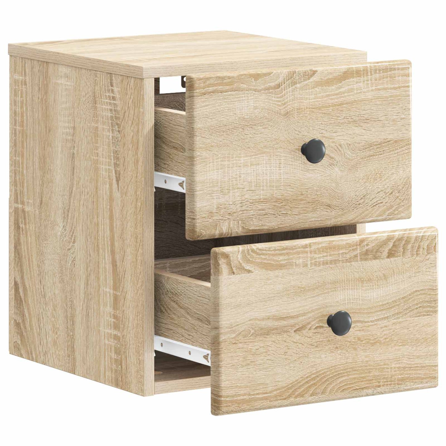 Vegghengt Nattbord Sonoma eik 34,5 x 33 x 40 cm Konstruert tre