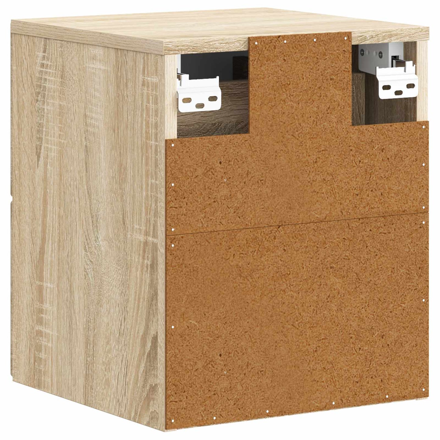 Vegghengt Nattbord Sonoma eik 34,5 x 33 x 40 cm Konstruert tre