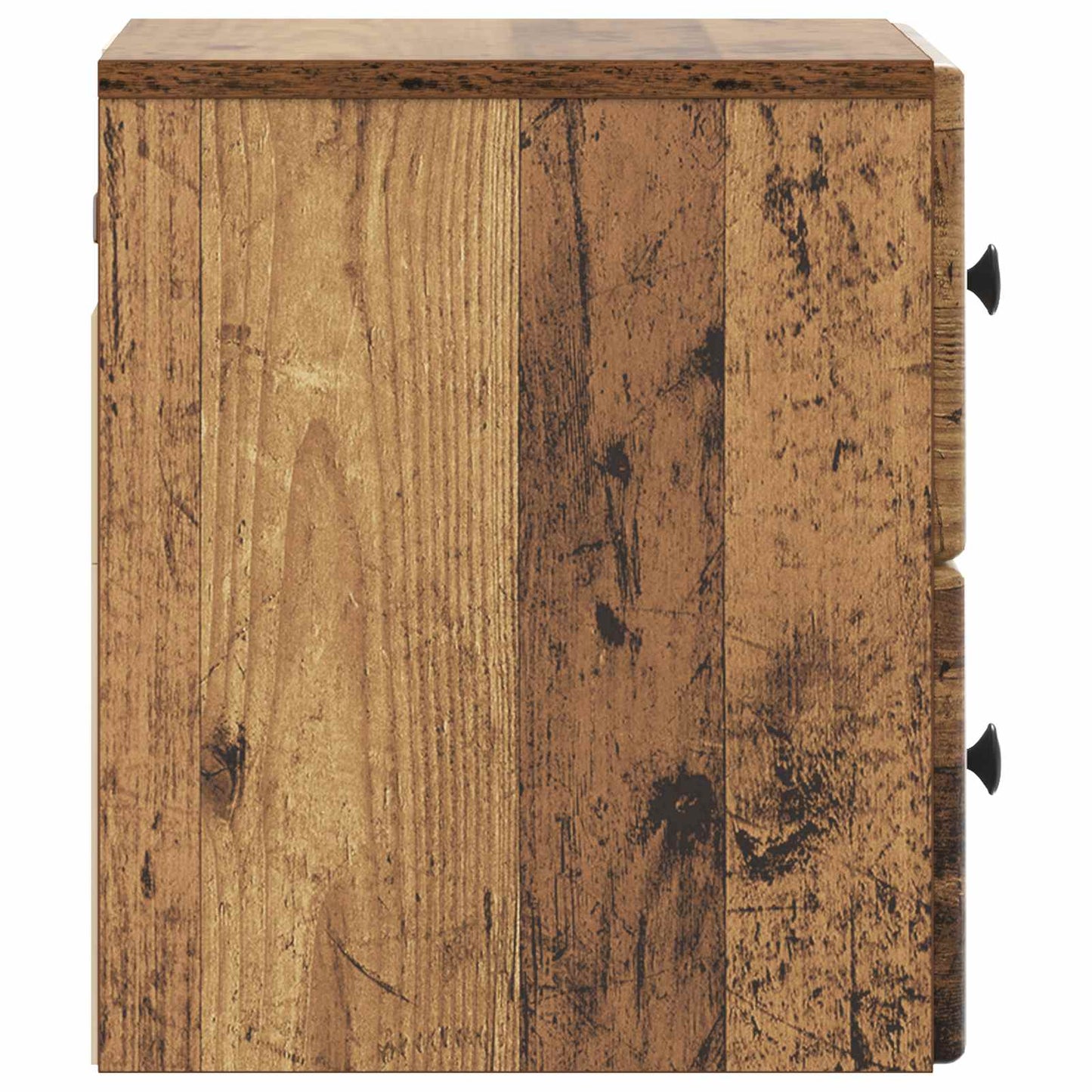 Vegghengt Nattbord 2 pcs Gammelt tre 34,5 x 33 x 40 cm