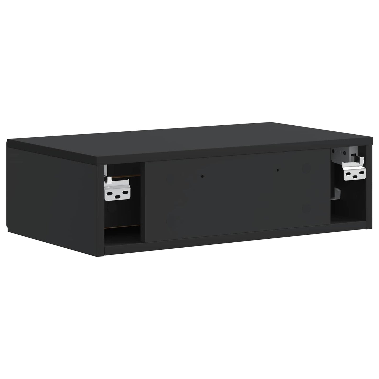Vegghengt Sidebord Svart 59 x 34,5 x 17 cm Konstruert tre