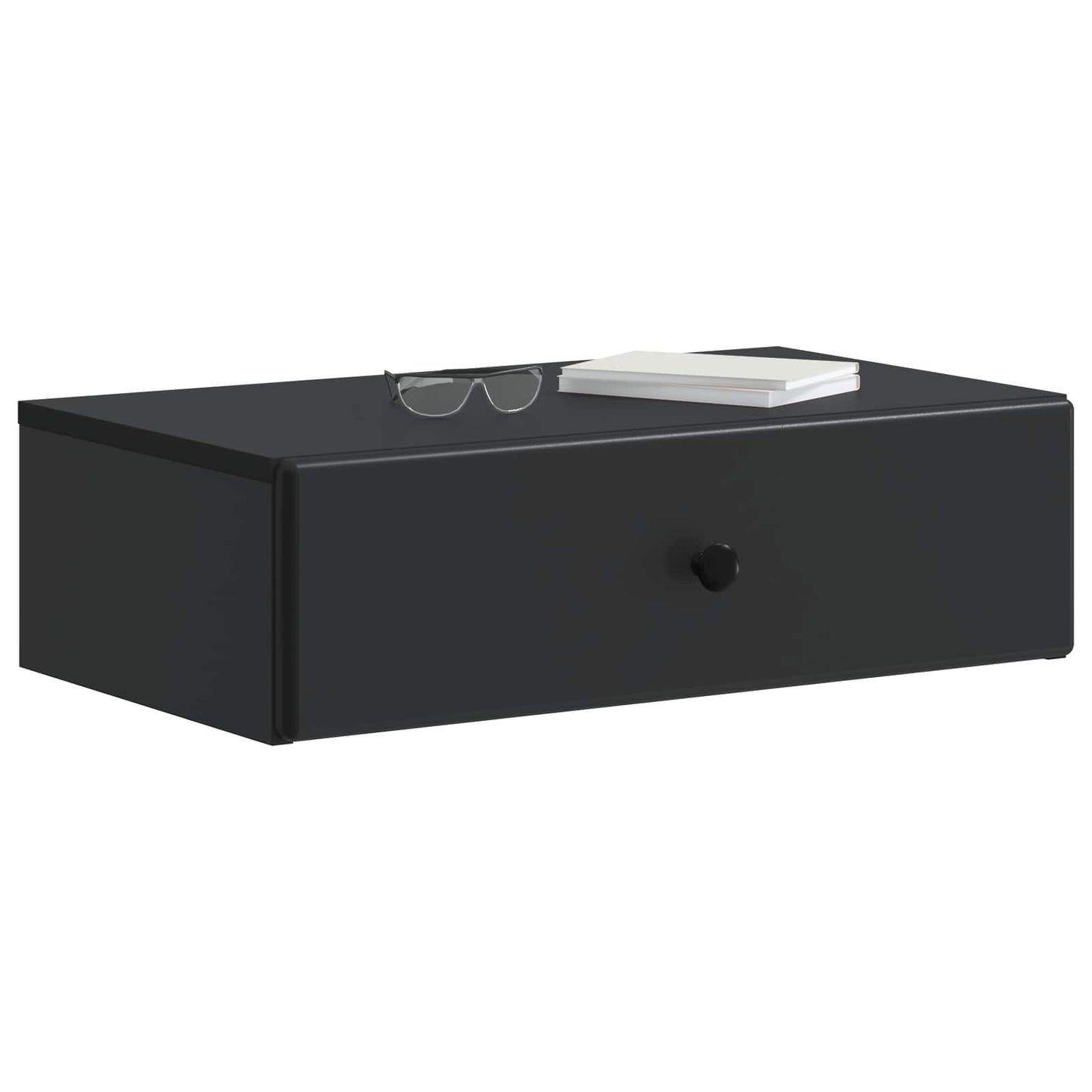 Vegghengt Sidebord Svart 59 x 34,5 x 17 cm Konstruert tre