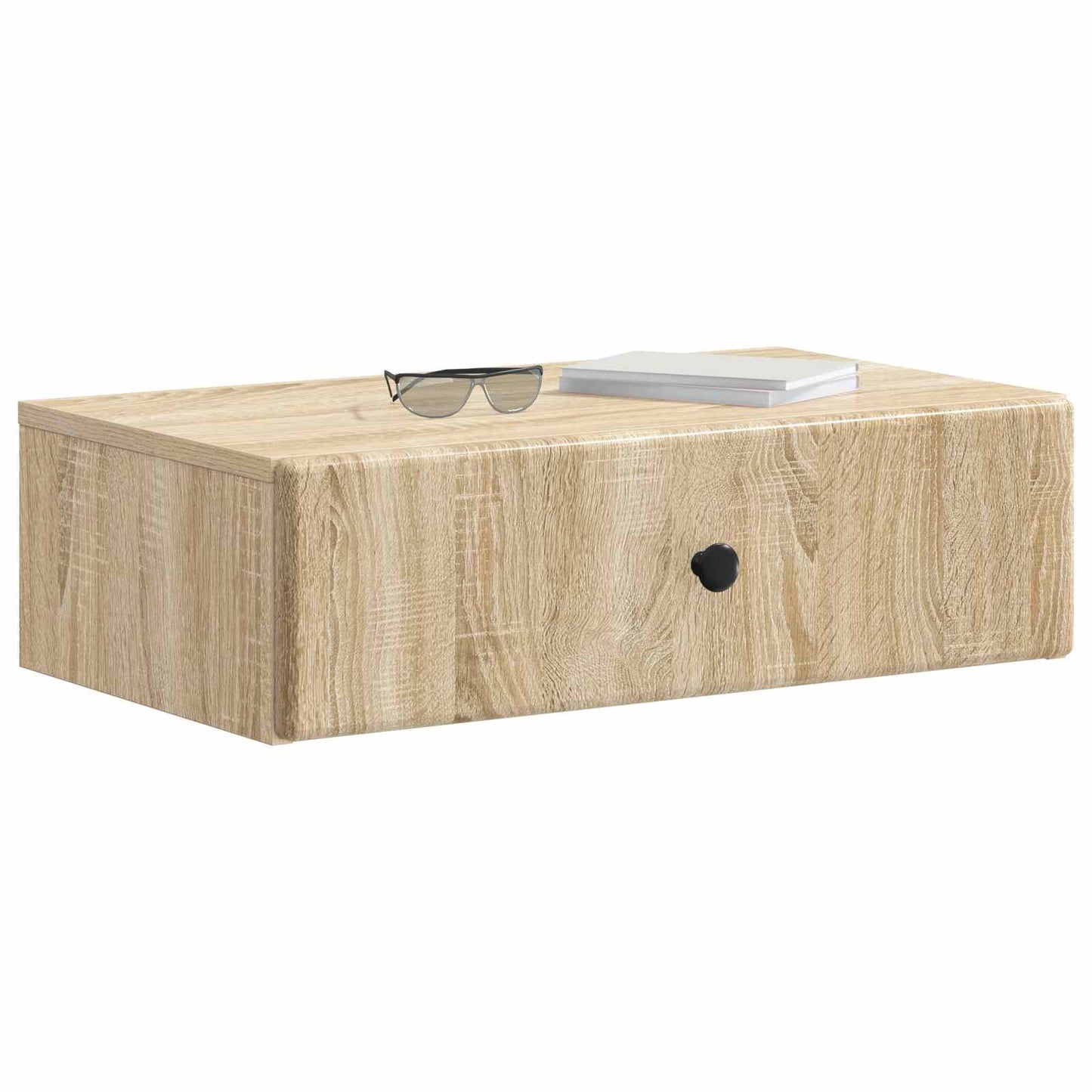 Vegghengt Sidebord Sonoma eik 59 x 34,5 x 17 cm Konstruert tre