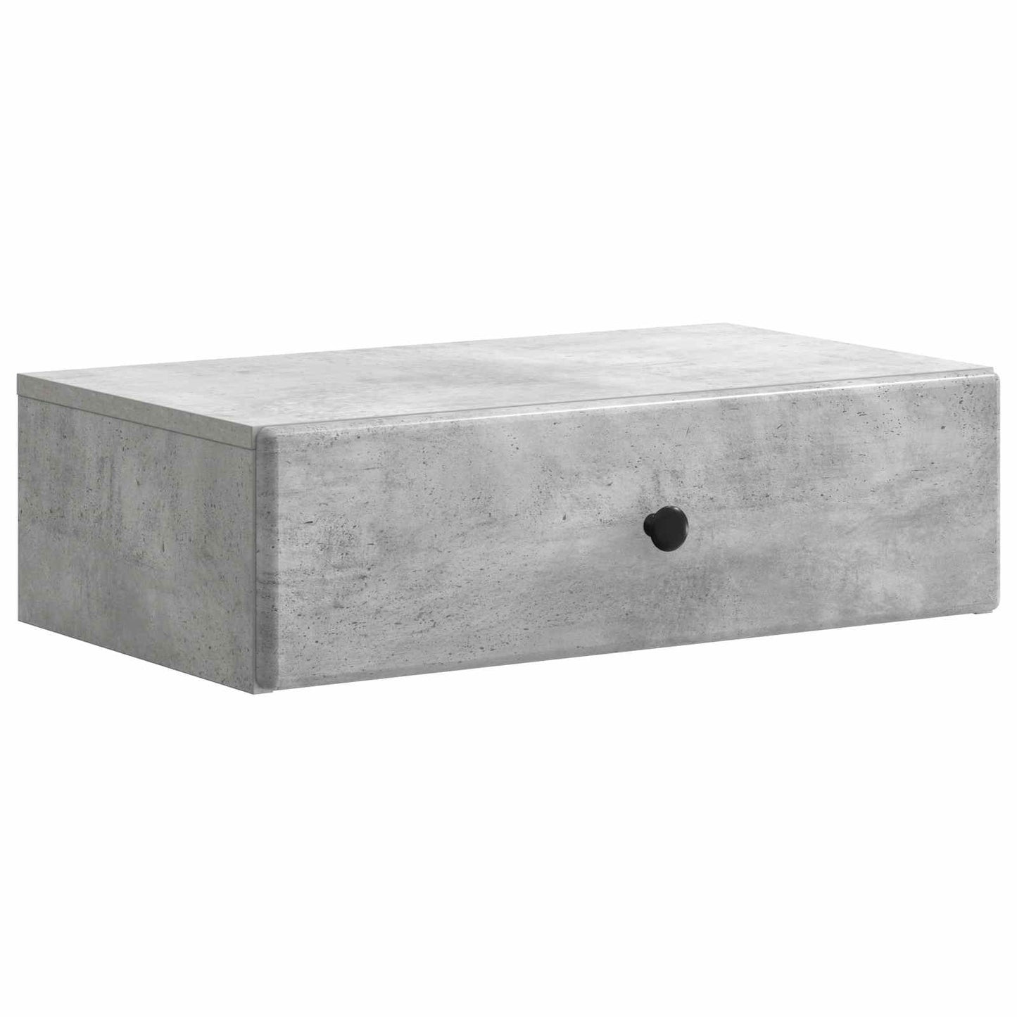 Vegghengt Sidebord Betonggrå 59 x 34,5 x 17 cm Konstruert tre