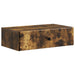 Vegghengt Sidebord Røkt Eik 59 x 34,5 x 17 cm Konstruert tre