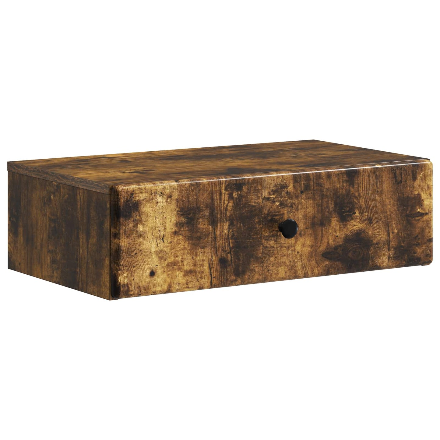 Vegghengt Sidebord Røkt Eik 59 x 34,5 x 17 cm Konstruert tre