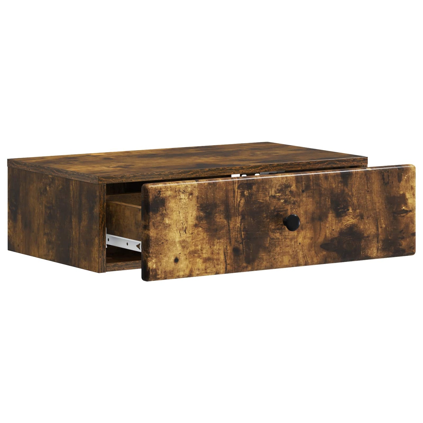 Vegghengt Sidebord Røkt Eik 59 x 34,5 x 17 cm Konstruert tre