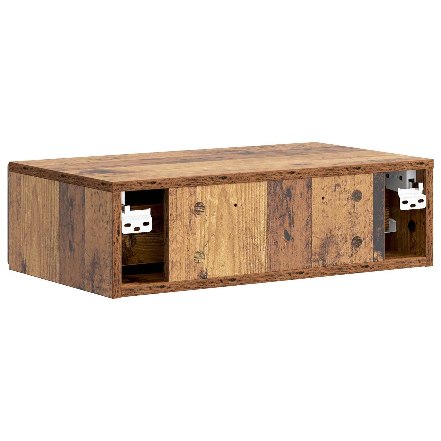 Vegghengt Sidebord Gammelt tre 59 x 34,5 x 17 cm Konstruert tre